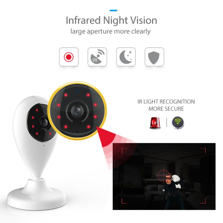 NEO NIP-55AI Indoor WiFi IP Camera, with IR Night Vision & Multi-angle Monitor & Mobile Phone Remote Control, NIP-55AI