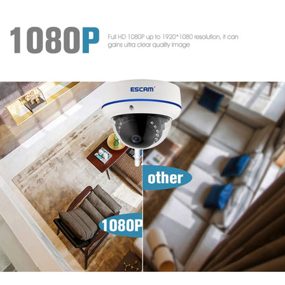 ESCAM Speed QD800WIFI ONVIF HD 1080P 2.0MP P2P Private Cloud IP66 Waterproof Security WiFi IP Camera, Support Motion Detection / Night Vision, IR Distance: 10m, Speed QD800WIFI, QD800WiFi