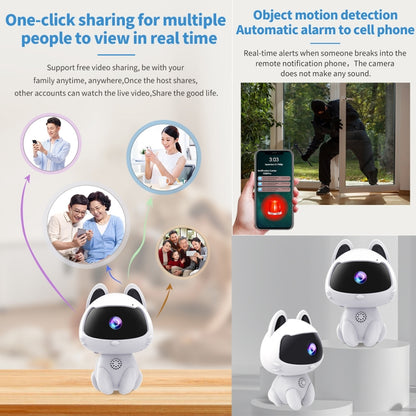 K9 Cute Pets Smart Home Camera, Support Night Vision & Two-way Voice & Motion Detection, K9