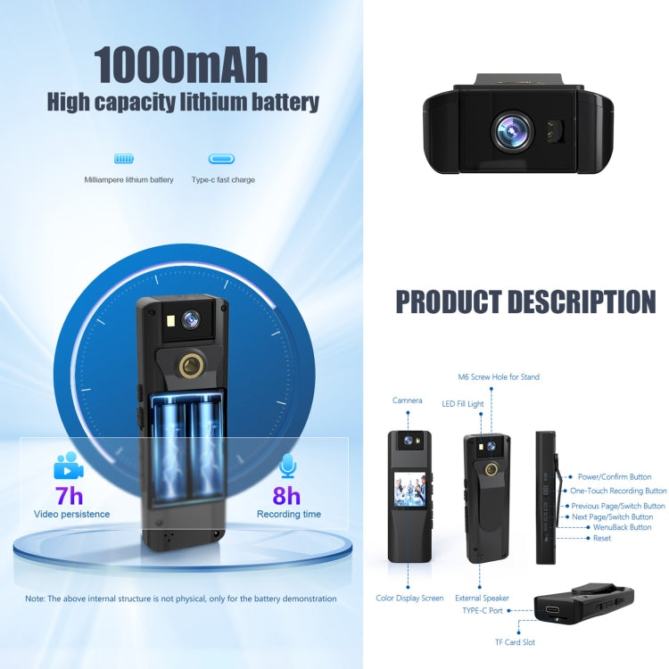 L12 180 Degrees Rotation Conference Video Recording Camera Mini HD 720P WiFi Camera