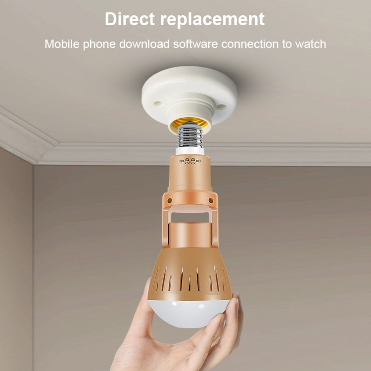 DP3 1.3 Megapixel Panoramic Universal Light Bulb Camera Mobile Phone Remote Installation Home Network HD Monitoring, 1.3 Megapixel Panoramic