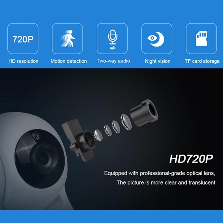 Anpwoo-YT002W 100W 3.6mm Lens Wide Angle 720P Smart WIFI Monitor Camera , Support Night Vision & TF Card Expansion Storage, YT002W