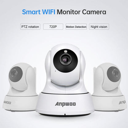 Anpwoo-YT002W 100W 3.6mm Lens Wide Angle 720P Smart WIFI Monitor Camera , Support Night Vision & TF Card Expansion Storage, YT002W