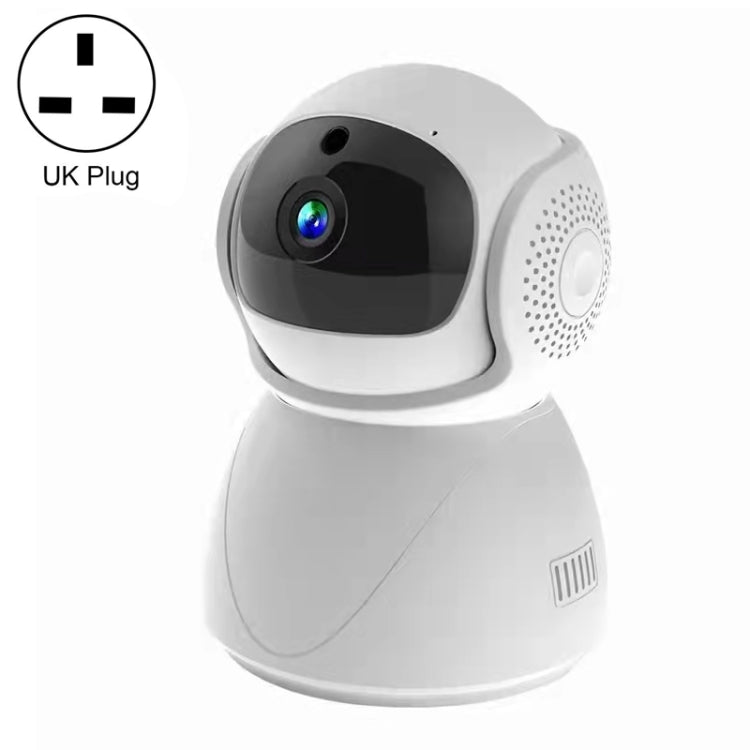 ZAS-5G01 1080P Home 5G WiFi Dual-band Panoramic Camera, Support IR Night Vision & TF Card Slot & AP Hot Spot & Designated Alarm Area, UK Plug, without TF Card