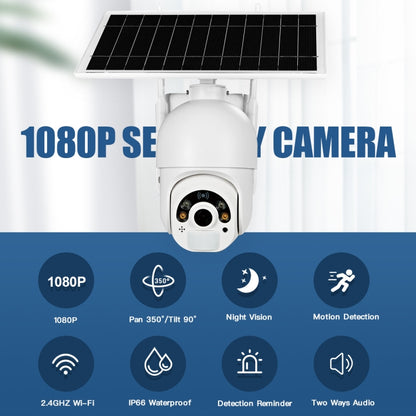 T22 1080P Full HD Solar Powered 4G Network EU Version Camera, Support PIR Alarm, Night Vision, Two Way Audio, TF Card, 4G (EU Version), 4G (US Version)