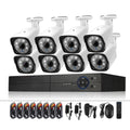 A8B3 / Kit 8CH 1080N Surveillance DVR System and 720P 1.0MP HD Weatherproof Bullet Camera, Support Infrared Night Vision & P2P & Phone Remote Monitor, A8B3 / Kit 8CH White, A8B3 / Kit 8CH Black