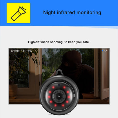 Anpwoo MN001 3518Ev200 1.0 MP Mini HD WiFi IP Camera with 6 PCS Infrared LEDs, Support Motion Detection & Night Vision & TF Card(Max 64GB), MN001