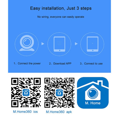 Anpwoo MN001 3518Ev200 1.0 MP Mini HD WiFi IP Camera with 6 PCS Infrared LEDs, Support Motion Detection & Night Vision & TF Card(Max 64GB), MN001