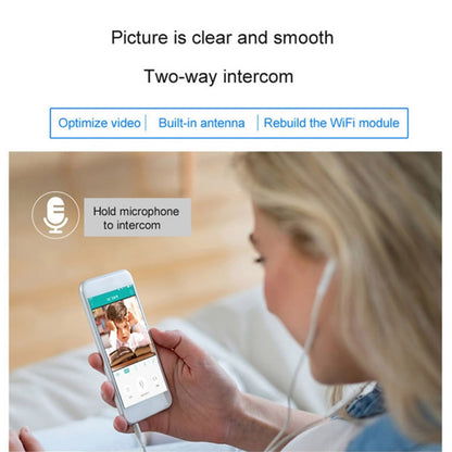 Anpwoo YT001 720P HD WiFi IP Camera with 6 PCS Infrared LEDs, Support Motion Detection & Night Vision & TF Card(Max 64GB), YT001