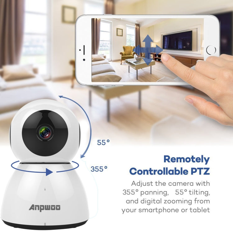 Anpwoo Snowman 1080P HD WiFi IP Camera, Support Motion Detection & Infrared Night Vision & TF Card(Max 64GB), Snowman