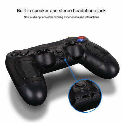 Wireless Bluetooth Diamond Texture Shock Touch Plate Game Handle Controller with Smart Indicator for Sony PS4