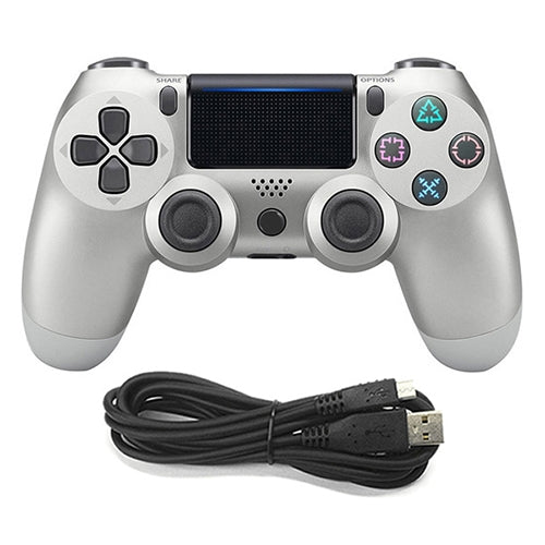 Wired Game Controller for Sony PS4, Blue, Red, White, Black, Gold, Silver