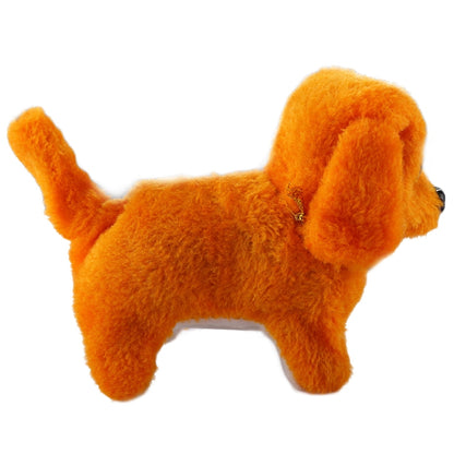 2 PCS Plush Puppy Electric Toys Can Will Move Forward / Will Backwards / Sounding and Luminous Eyes, Single Color