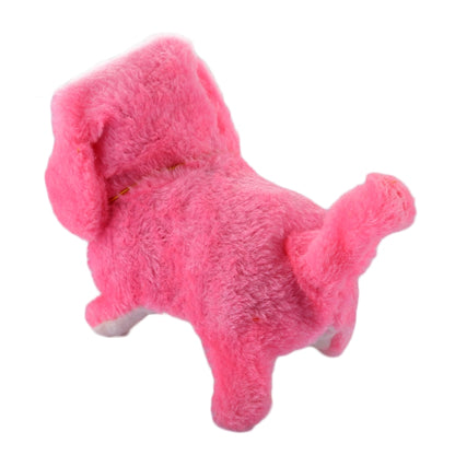 2 PCS Plush Puppy Electric Toys Can Will Move Forward / Will Backwards / Sounding and Luminous Eyes, Single Color