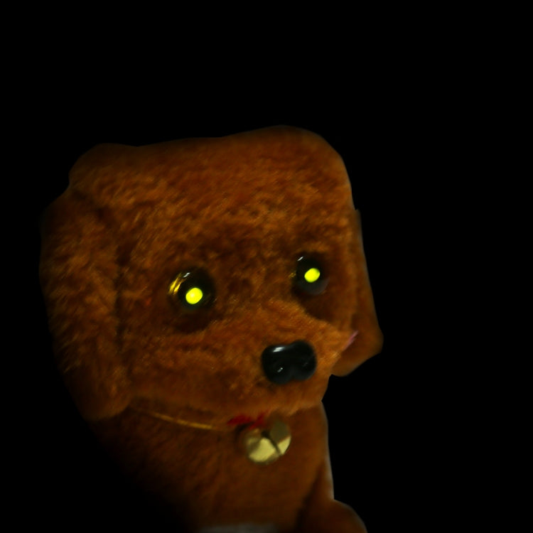 2 PCS Plush Puppy Electric Toys Can Will Move Forward / Will Backwards / Sounding and Luminous Eyes, Single Color