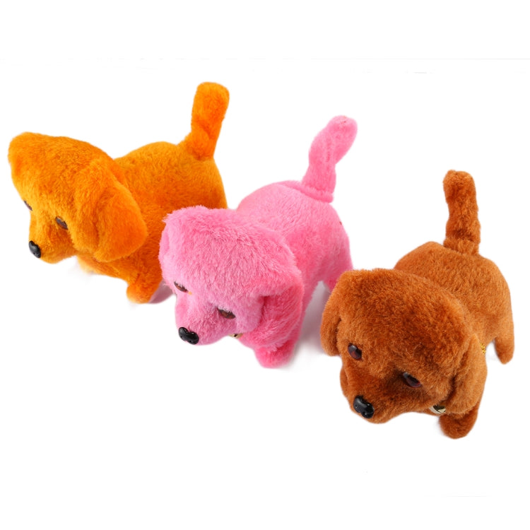 2 PCS Plush Puppy Electric Toys Can Will Move Forward / Will Backwards / Sounding and Luminous Eyes, Single Color