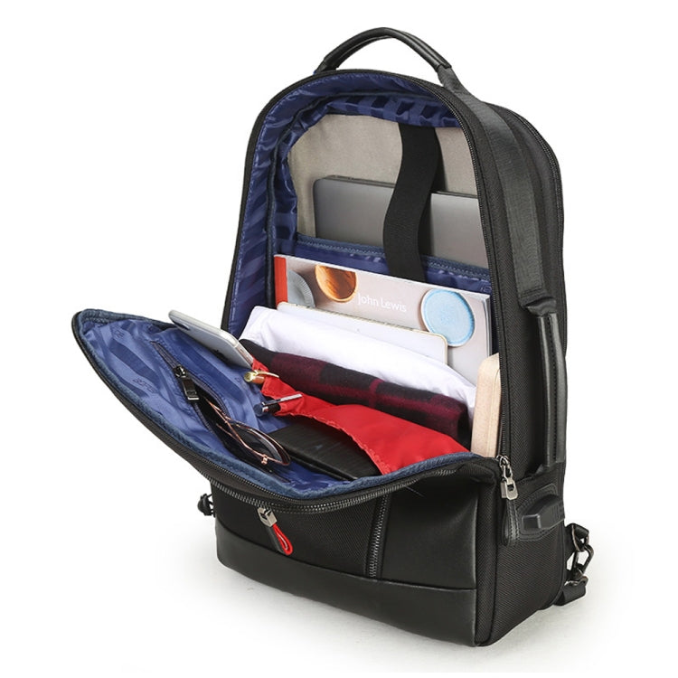 Bopai 751-006641 Large Capacity Business Fashion Breathable Laptop Backpack with External USB Interface, Size: 30 x 15 x 44cm, 751-006641
