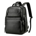 Bopai 851-01981A Top-grain Leather Business Travel Anti-theft Man Backpack, Size: 35x26x44cm, 851-01981A