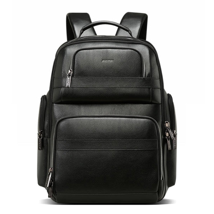 Bopai 851-01981A Top-grain Leather Business Travel Anti-theft Man Backpack, Size: 35x26x44cm, 851-01981A