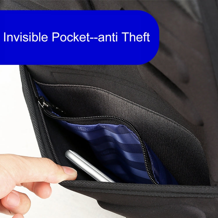 Bopai 851-023911 Top-grain Leather Business Breathable Anti-theft Man Backpack, Size: 28x18x42cm, 851-023911