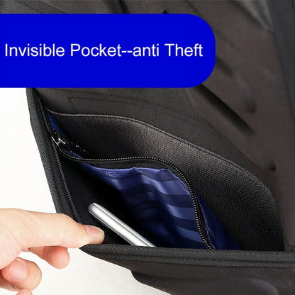 Bopai 851-023911 Top-grain Leather Business Breathable Anti-theft Man Backpack, Size: 28x18x42cm, 851-023911