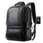 Bopai 851-024011 Top-grain Leather Business Breathable Anti-theft Man Backpack, Size: 28x18x42cm, 851-024011