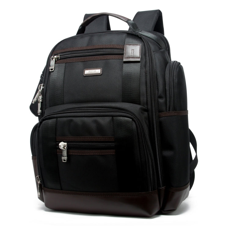 Bopai 11-85301 15.6 inch Large Capacity Multi-layer Zipper Bag Design Breathable Laptop Backpack, Size: 35 x 20 x 43cm, 11-85301