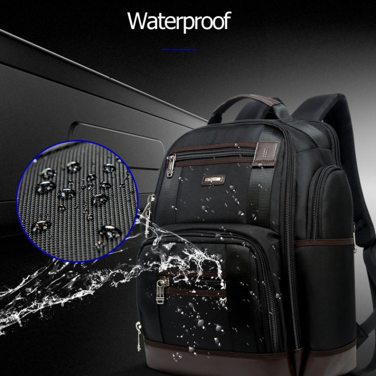 Bopai 11-85301 15.6 inch Large Capacity Multi-layer Zipper Bag Design Breathable Laptop Backpack, Size: 35 x 20 x 43cm, 11-85301