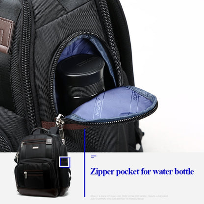Bopai 11-85301 15.6 inch Large Capacity Multi-layer Zipper Bag Design Breathable Laptop Backpack, Size: 35 x 20 x 43cm, 11-85301