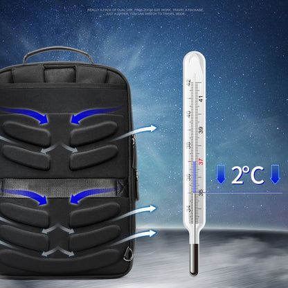 Bopai 751-006551 Large Capacity Business Casual Breathable Laptop Backpack with External USB Interface, Size: 30 x 12 x 44cm, 751-006551