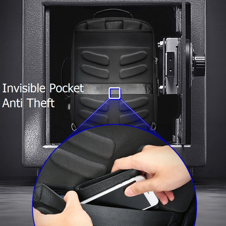 Bopai 751-006561 Large Capacity Business Casual Breathable Laptop Backpack with External USB Interface, Size: 29 x 16 x 44cm, 751-006561