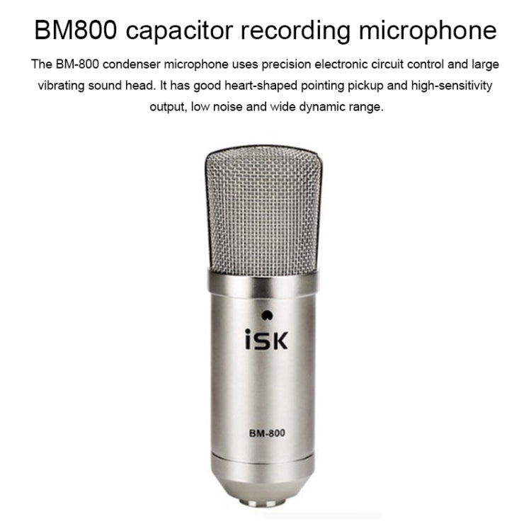 ISK BM-800 Sound Recording Microphone Condenser Mic for Studio and Broadcasting, BM-800