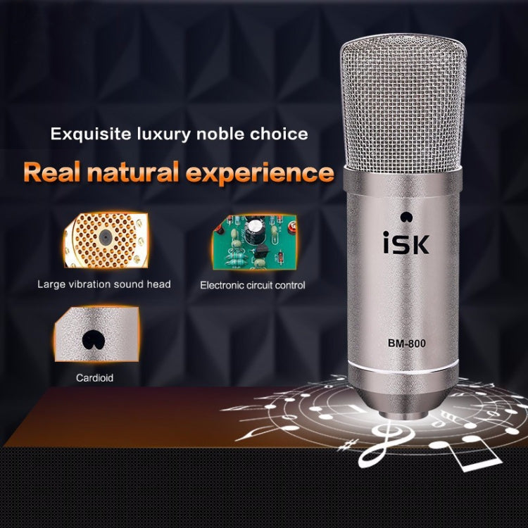 ISK BM-800 Sound Recording Microphone Condenser Mic for Studio and Broadcasting, BM-800