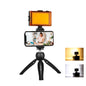 PULUZ Live Broadcast Smartphone Video Light Vlogger Kits with LED Light + Tripod Mount + Phone Clamp Holder, LED + Tripod + lamp