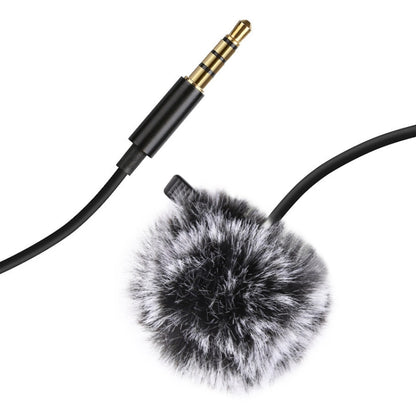 PULUZ 1.5m 3.5mm Jack Lavalier Wired Condenser Recording Microphone, 1.5m 3.5mm Jack