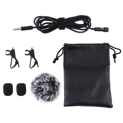 PULUZ 1.5m 3.5mm Jack Lavalier Wired Condenser Recording Microphone, 1.5m 3.5mm Jack