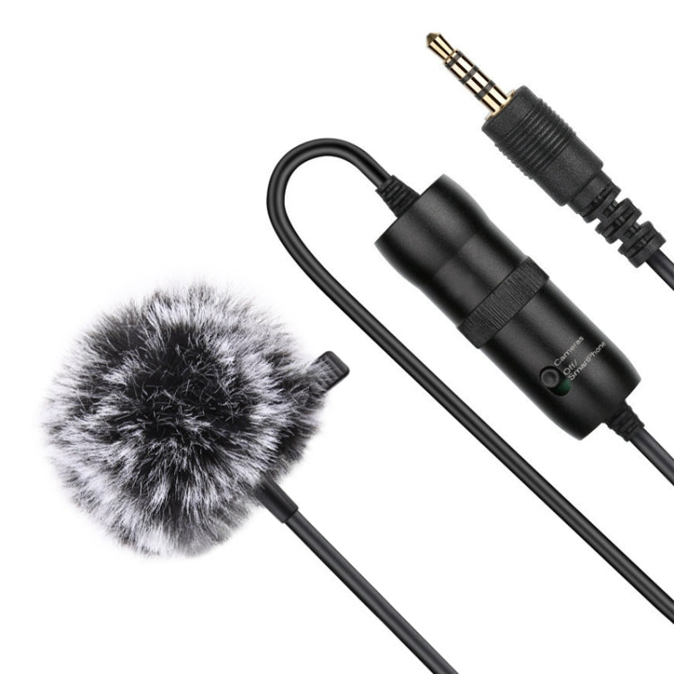 PULUZ 3.5mm Jack Lavalier Omnidirectional Condenser Recording Video Microphone, Length: 6m, Lavalier Microphone