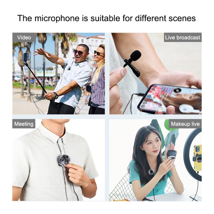 PULUZ 3.5mm Jack Lavalier Omnidirectional Condenser Recording Video Microphone, Length: 6m, Lavalier Microphone