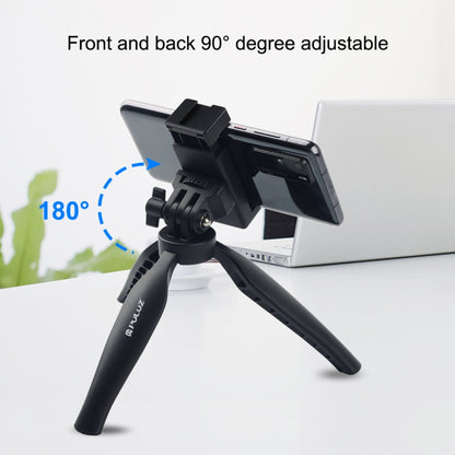 PULUZ Desk Plastic Tripod Mount with Phone Clamp & Adjusting Tripod Head for Smartphones, Plastic Tripod+Adjusting Head