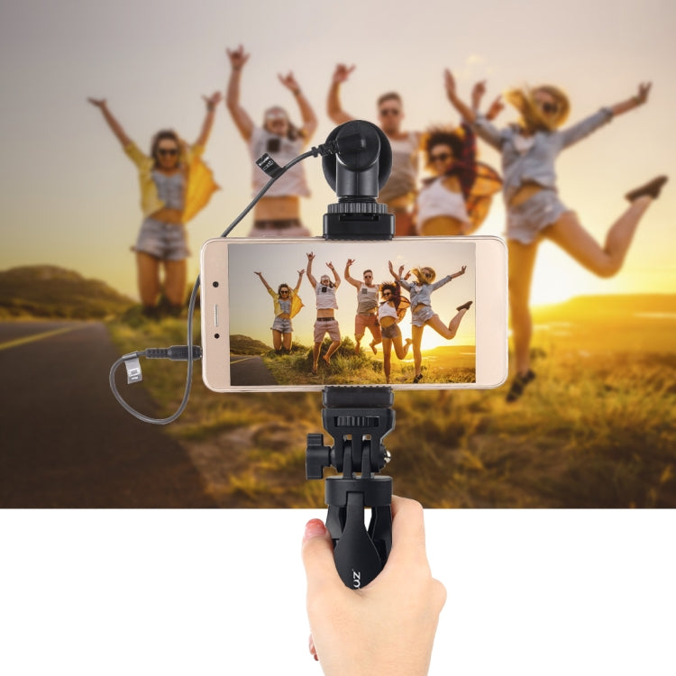 PULUZ Desk Plastic Tripod Mount with Phone Clamp & Adjusting Tripod Head for Smartphones, Plastic Tripod+Adjusting Head