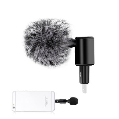 PULUZ 8PIN Jack Mobile Phone Omnidirectional Condenser Adjustable Microphone, 8 Pin Phone Microphone