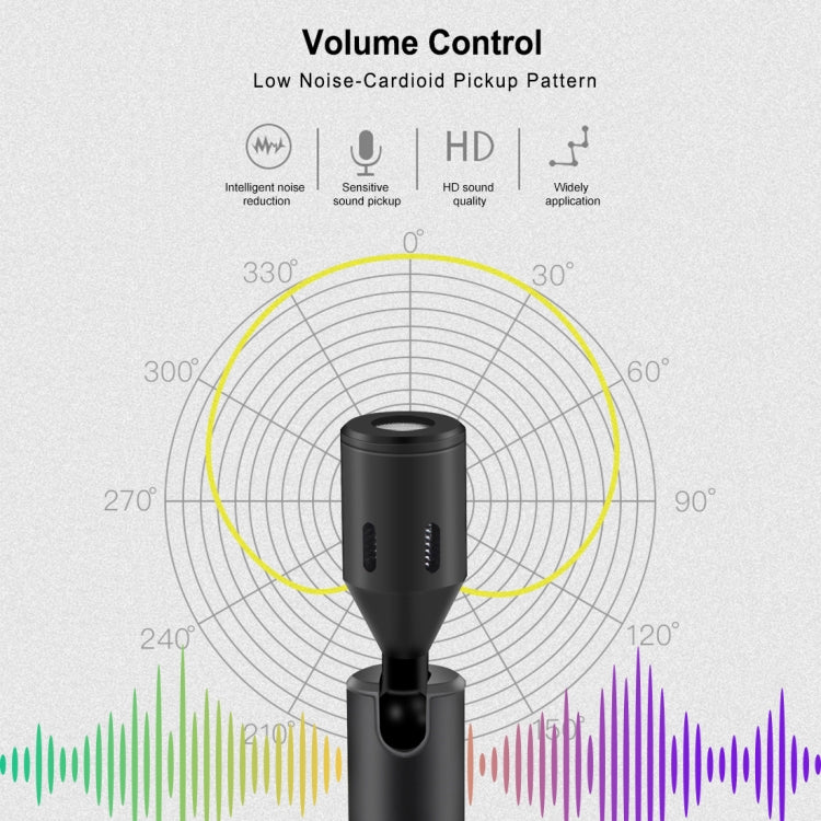 PULUZ USB-C / Type-C Jack Mobile Phone Omnidirectional Condenser Adjustable Microphone, Not for Samsung Series Phones, Type-C Phone Microphone