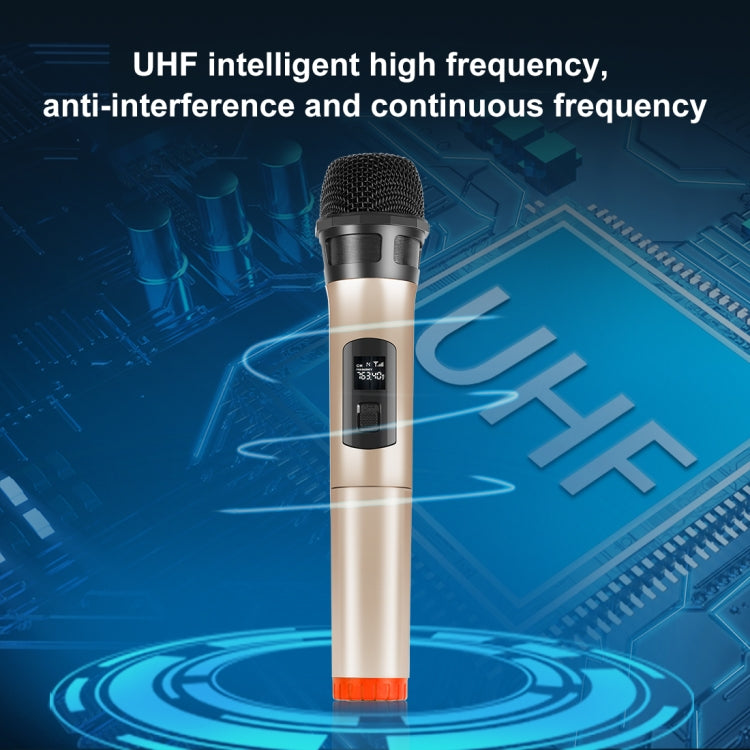 PULUZ UHF Wireless Dynamic Microphone with LED Display, UHF