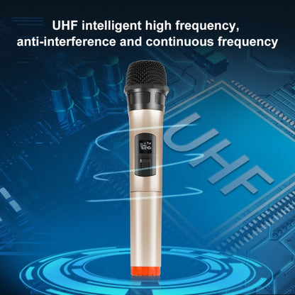 PULUZ UHF Wireless Dynamic Microphone with LED Display, UHF