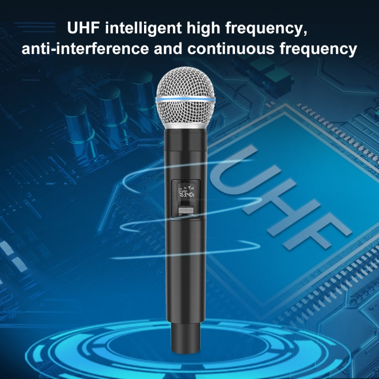 PULUZ 1 To 2 Wireless Microphones with LED Display, 6.35mm Transmitter