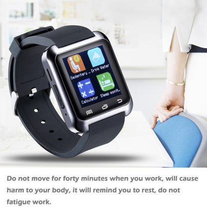 U80 Bluetooth Health Smart Watch 1.5 inch LCD Screen for Android Mobile Phone, Support Phone Call / Music / Pedometer / Sleep Monitor / Anti-lost