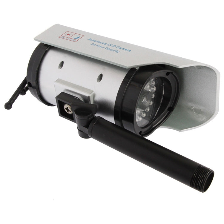 Solar Powered Realistic Looking Dummy Camera with Flashing Red LED Light, 2400