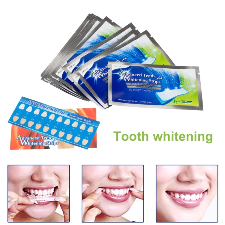 1 Box / 7pcs Advanced Effective Dental Whitening Kit Mint Flavor Teeth Whitening Strips