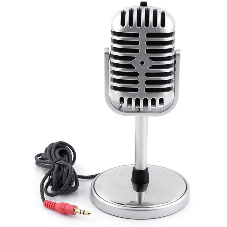 Plastic Classic Style 3.5mm Standing Microphone