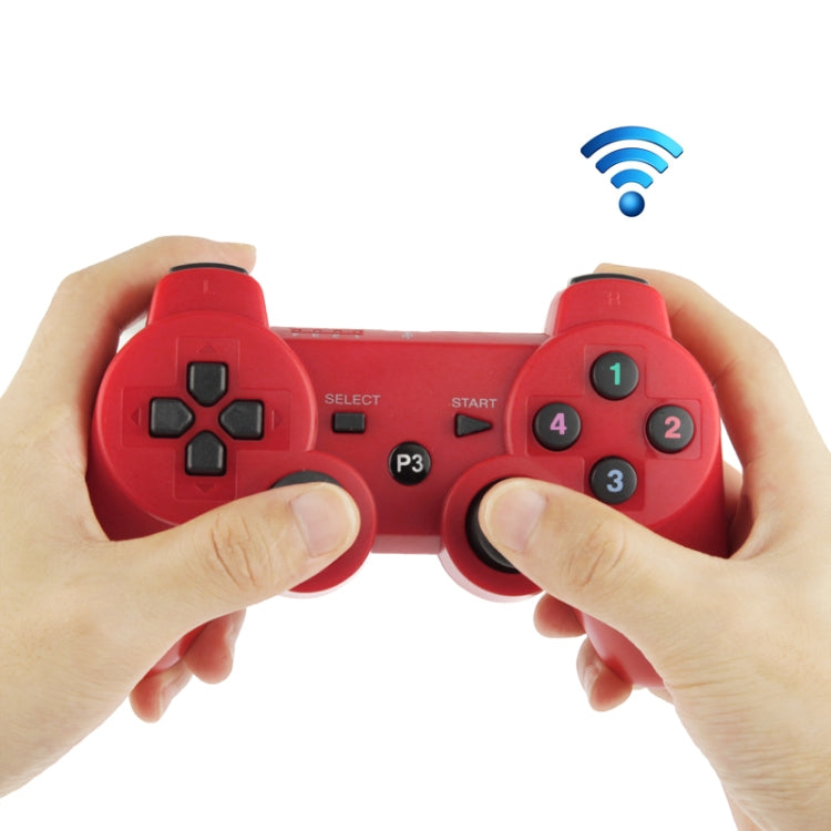 Double Shock III Wireless Controller, Manette Sans Fil Double Shock III for Sony PS3, Has Vibration Action(with logo)